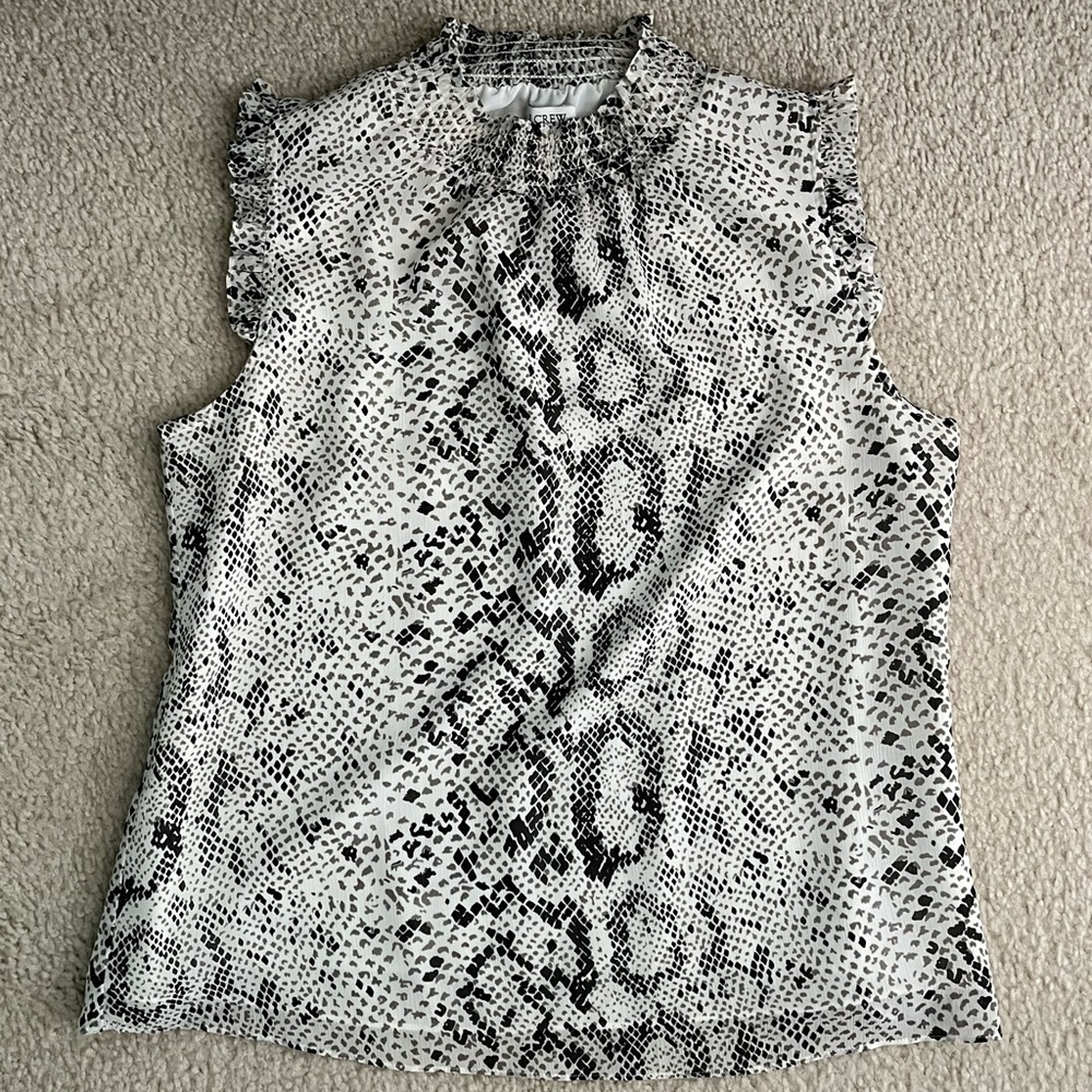 J. Crew Snakeskin Blouse